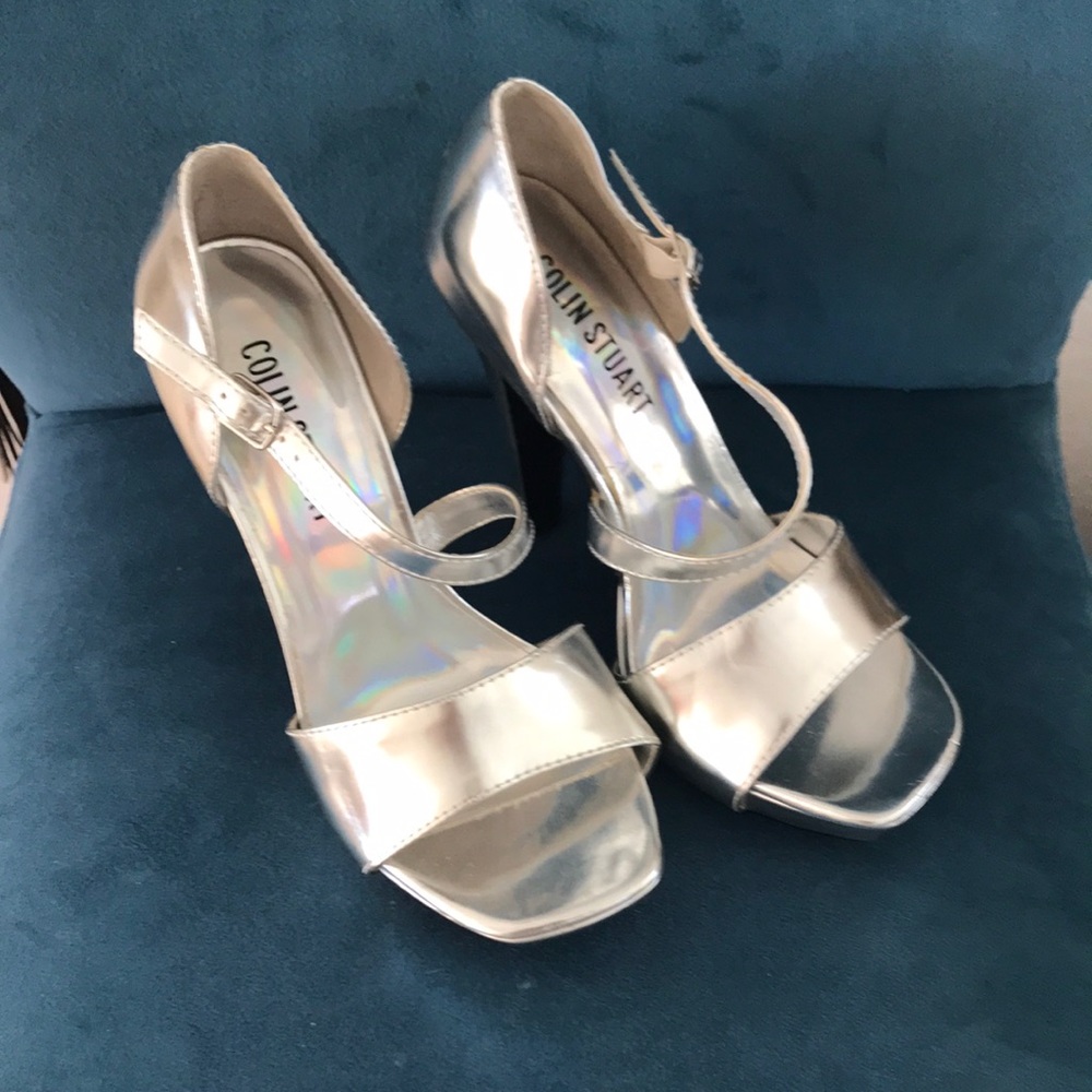 Silver Unique Heels - image 1